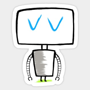 kawaii - cute robot doodle – Robotoh – Tsk, Tsk Sticker